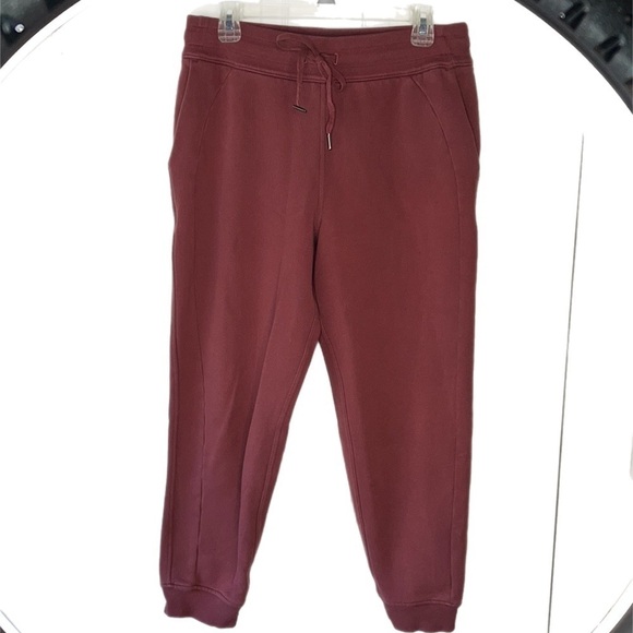 Lululemon Mauve Scuba Lululemon Joggers Pants Sweat Pants Size 10 - Picture 1 of 8